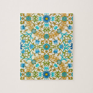 Vine by William Morris, Vintage Textile Art Jigsaw Puzzle