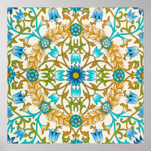 Vine by William Morris, Vintage Textile Art Poster