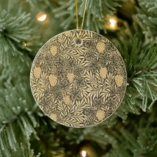 Vine by William Morris, Vintage Textile Patterns Ceramic Tree Decoration