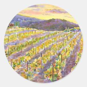 Vine Classic Round Sticker