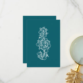 Vine Clef Flat Thank You Card
