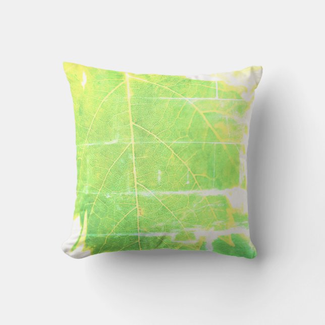 Vine Green Leaf Blue Sky Focus Cushion Pillow (Front)
