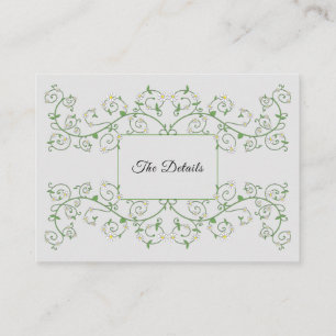 Vine Heart Trellis Light Grey Enclosure Card