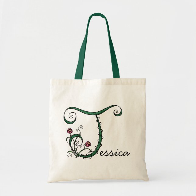 'Vine Letter J' Bag (Front)