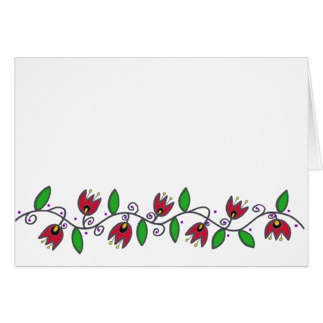 Vine Motif - Blank (Front Horizontal)
