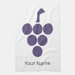 Vine Or  Wine For Grape And Grapevine Sommelier Tea Towel