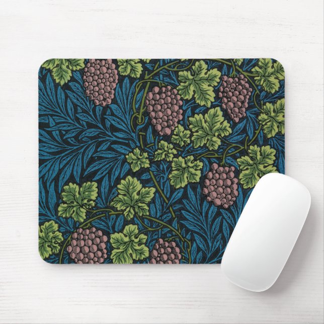 Vine Pattern, William Morris Mouse Mat (With Mouse)