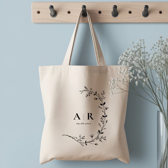 Vine Scroll Wedding Welcome Bag, Hotel Guest Tote Bag (Creator Uploaded)