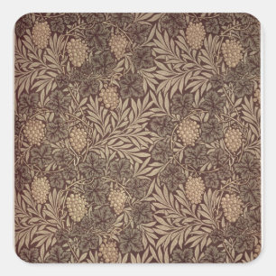 'Vine' wallpaper design, 1873 Square Sticker