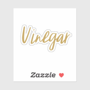 Vinegar Storage Sticker