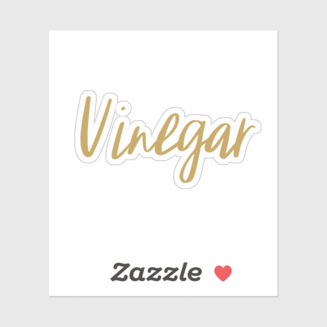 Vinegar Storage Sticker (Sheet)