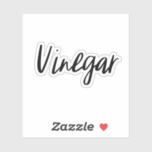 Vinegar Storage Sticker