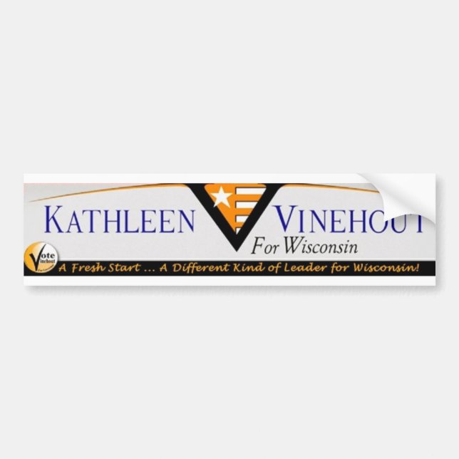 Vinehout for Wisconsin Bumper Sticker (Front)