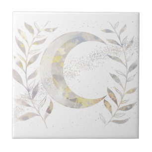 Vines and Moon Tile