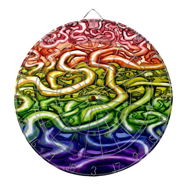 Vines LGBQT Rainbow Dartboard (Front)
