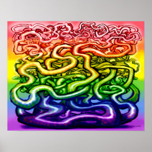 Vines LGBQT Rainbow Poster