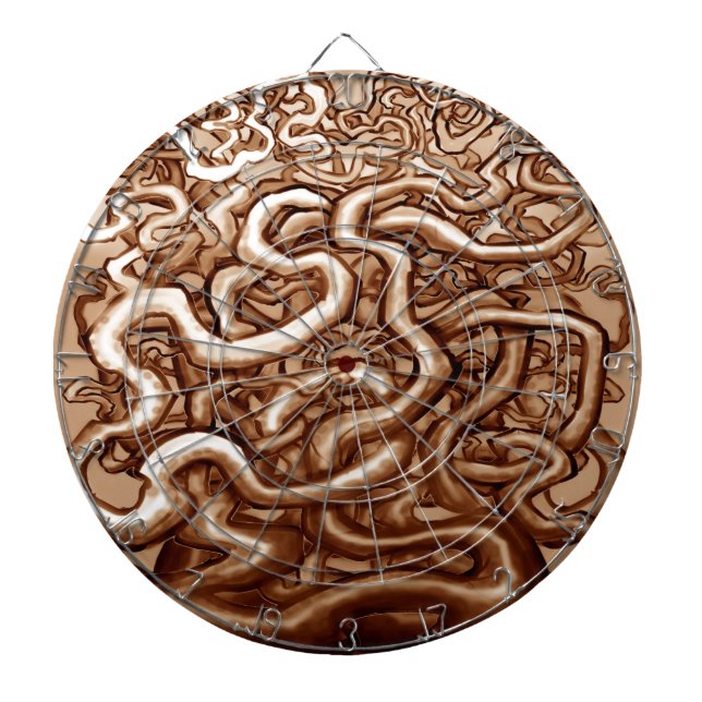 Vines of Brown Dartboard (Front)