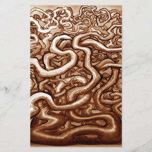 Vines of Brown Stationery