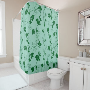 Vines of Ivy, Green, Mint Shower Curtain