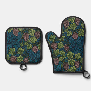 Vines Pattern, William Morris Oven Mitt & Pot Holder Set