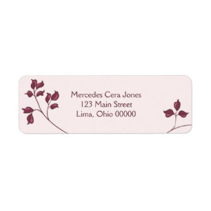 Vines Return Address Labels