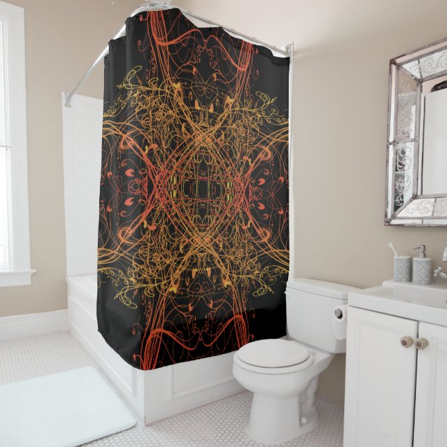 Vines Shower Curtain (In Situ)