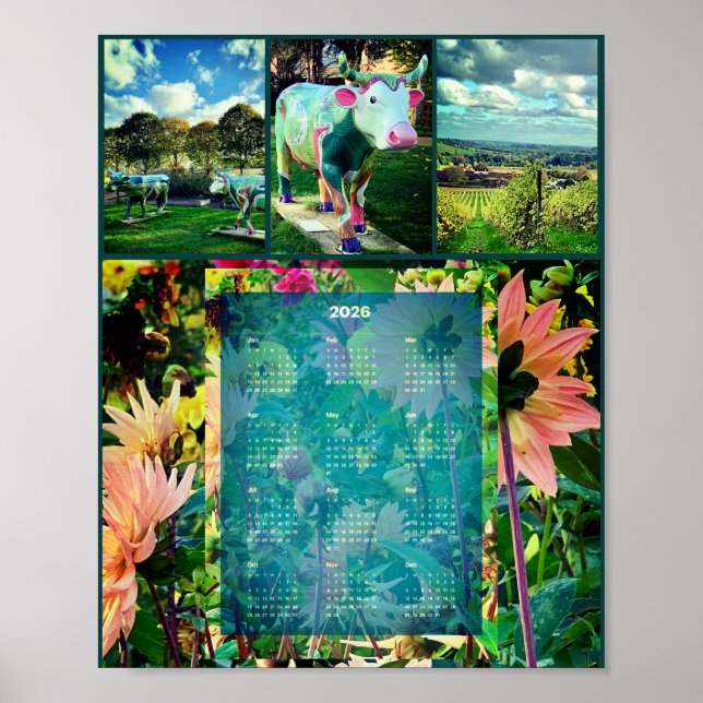 Vineyard 2026 Wall Calendar Poster (Front)