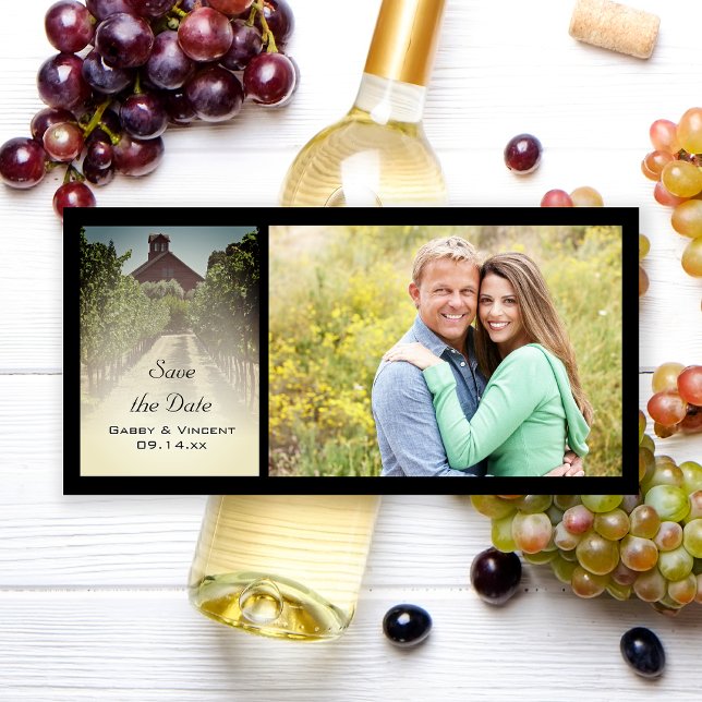 Vineyard and Rustic Red Barn Wedding Save the Date (Creator Uploaded)