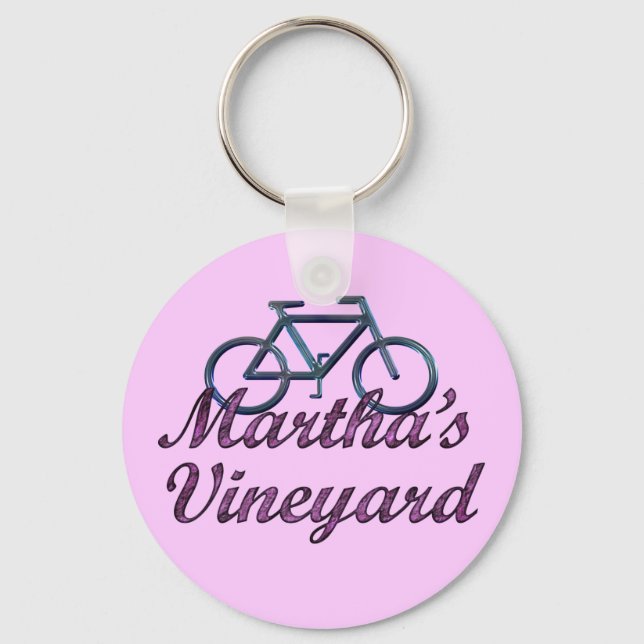 Vineyard Bicycle Keychain (Front)