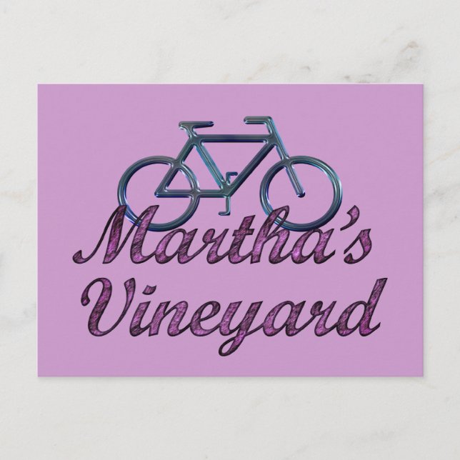 Vineyard Bicycle Postcard (Front)