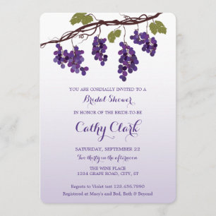 Vineyard Bridal Shower Invitation
