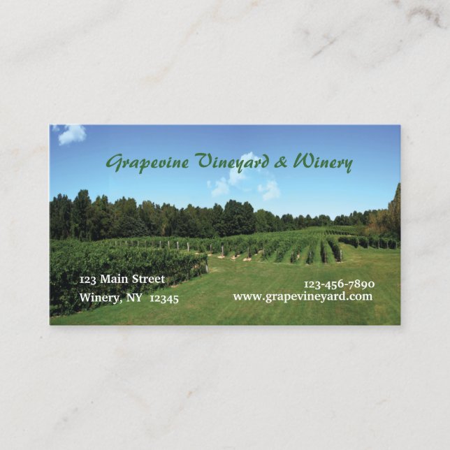 Vineyard Business Card (Front)
