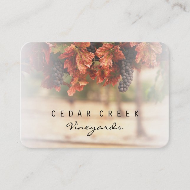 Vineyard Business Card (Front)