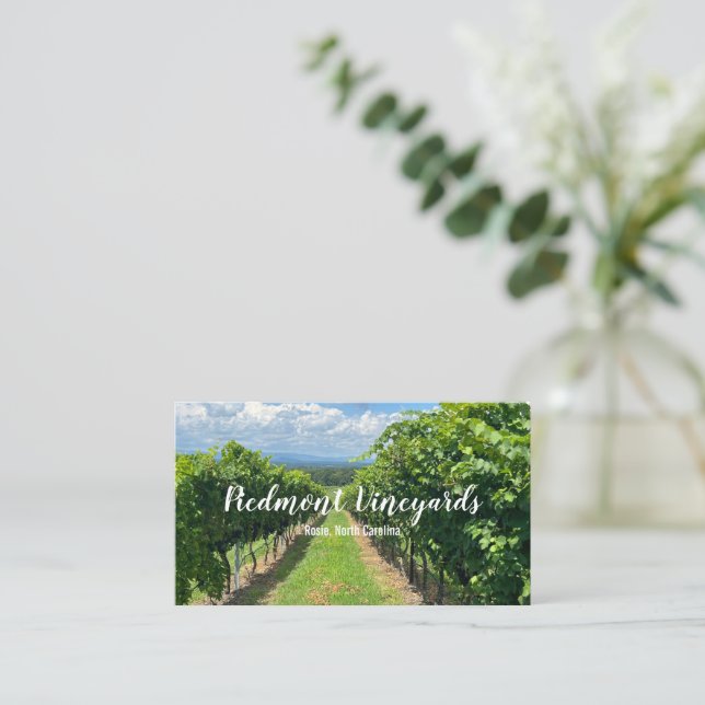 Vineyard business card template (Standing Front)