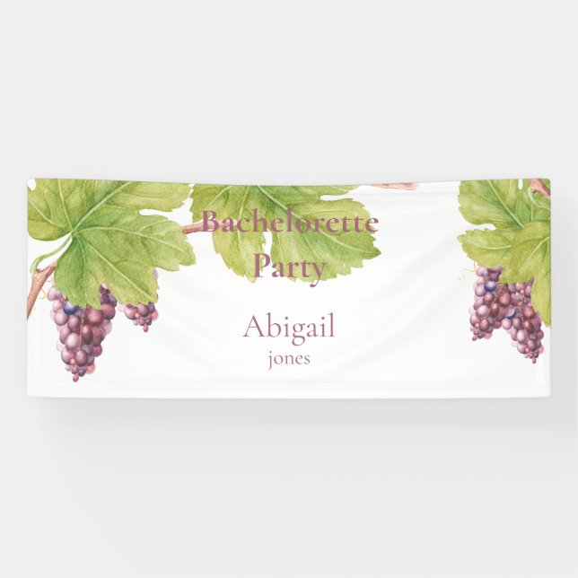 Vineyard Destination Bachelorette Party Banner (Horizontal)
