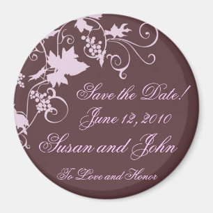 Vineyard Elegance Save the Date! Magnet