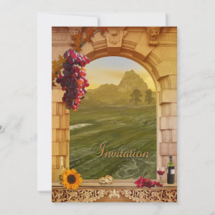 Vineyard Fall Wedding Invitation
