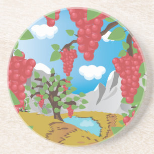 Vineyard Grapes Coaster