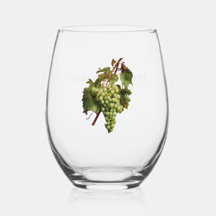 Vineyard Grapes Customized Stemless Wine Glass