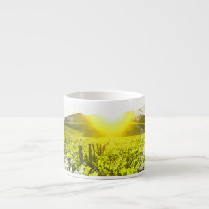 *~* Vineyard Grapes Tuscan Sunset  Italy AR21 Espresso Cup