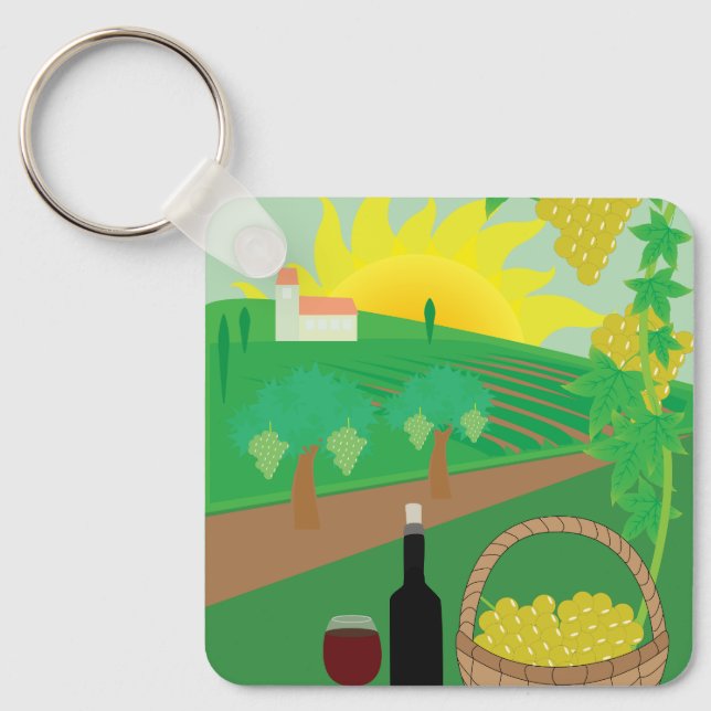 Vineyard Key Ring (Front)