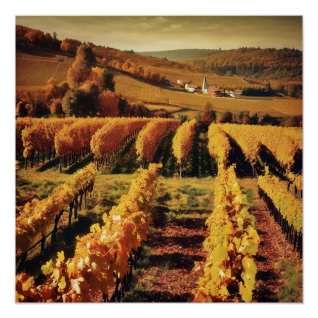 vineyard landscape poster (Front)