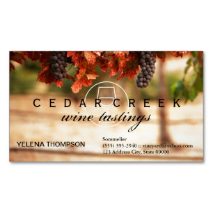 Vineyard Magnetic Business Card