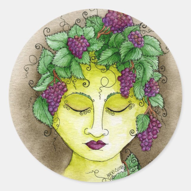 Vineyard Nymph Sticker 2 (Front)