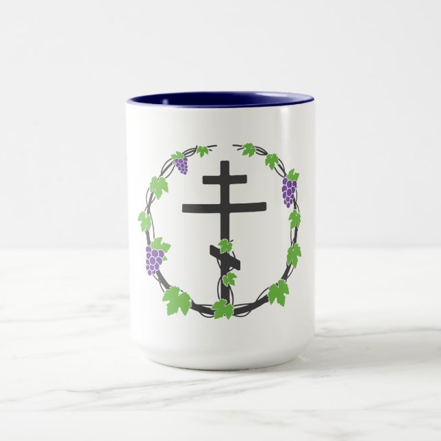 Vineyard of the Lord Large 2-tone Coffee Mug (Center)