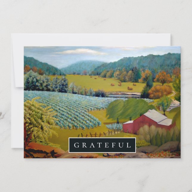 Vineyard on the Farm Holiday Card (Front)