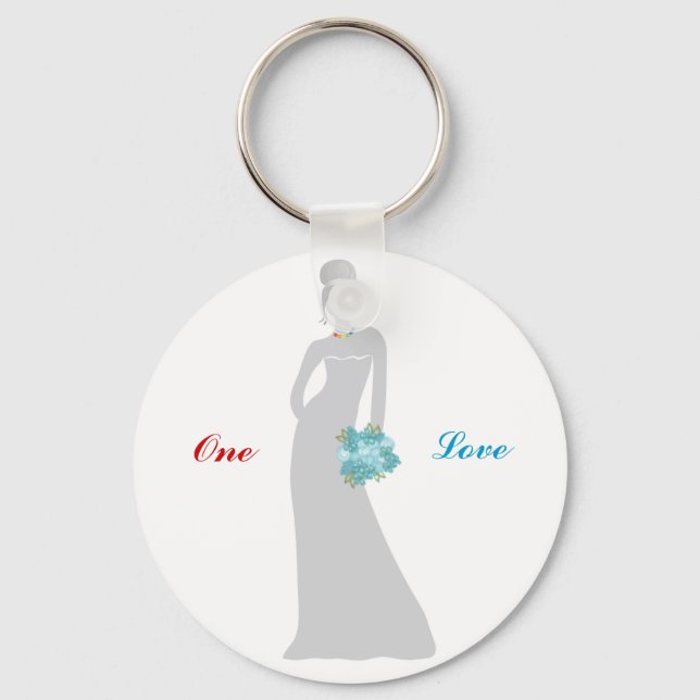 Vineyard Pride Bride Keychain (Front)