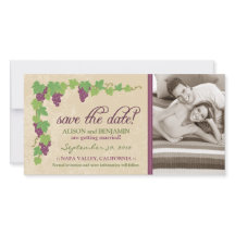Vineyard Save the Date Announcement (Parchment)