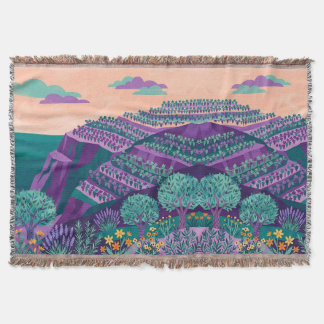 Vineyard Terrace Blanket – Purple & Teal