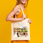 Vineyard themed wedding favours personalised tote bag<br><div class="desc">Vineyard themed wedding favours personalised tote bags,  Napa valley vineyards themed tote bag,  can be used as  bridesmaids gifts wedding favours.</div>